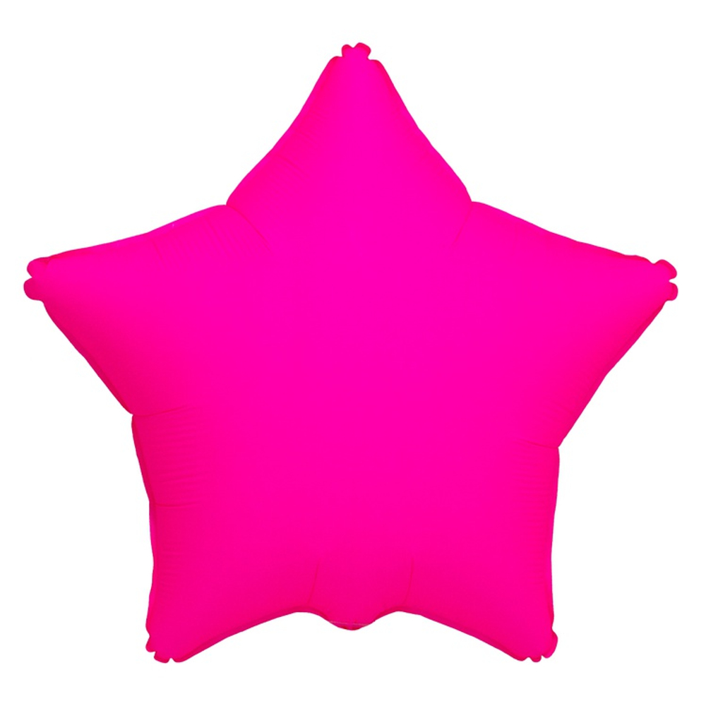 Шар фольгированный Звезда 46 см (Фуксия)