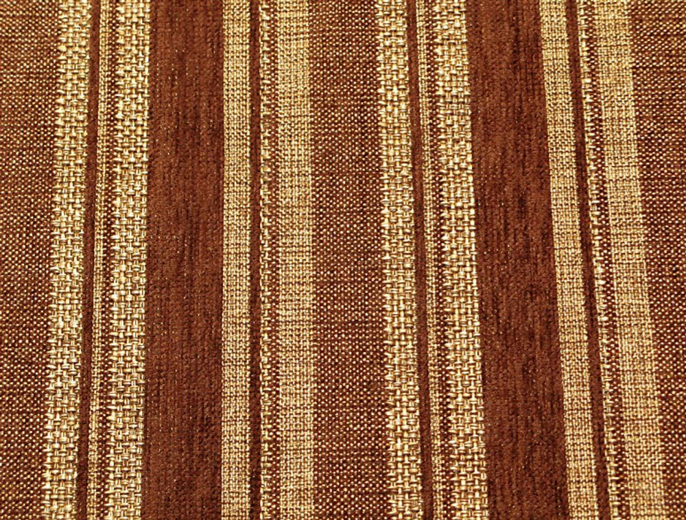 Рогожка Ализэ полоса коричневый