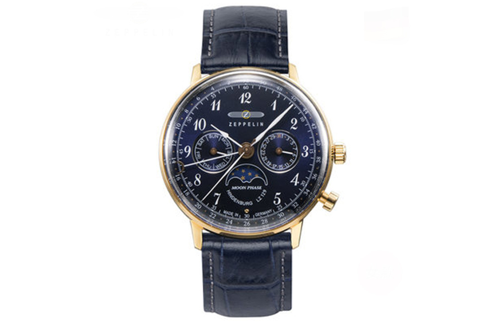 ZEPPELIN Quartz Movement Business Casual Women"s Watch Black Dial Stainless Steel Case