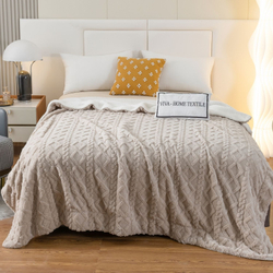 Невероятно мягкий и нежный плед VIVA - HOME TEXTILE из бамбуковой микрофибры "Тиснение 3D"