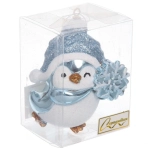 Ёлочная игрушка «Весёлый пингвинёнок» 8*6*9.5 см, Голубой