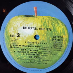 Винтажная виниловая пластинка LP The Beatles 1967 1970 (Japan 1973) (Obi, Poster, Booklet)