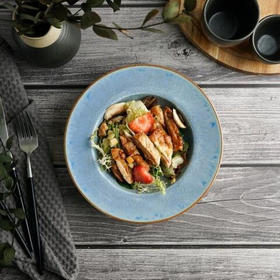 Тарелка глубокая для супа,пасты 20*4.7 см, 300мл, "Blue Panasia" P.L. Proff Cuisine