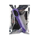 Фиолетовый анальный вибромассажёр - 14 см. (Цвет: фиолетовый)