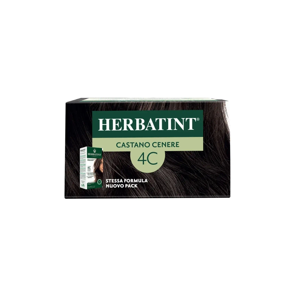4C ПЕПЕЛЬНЫЙ КАШТАН - гель-краска для волос HERBATINT, 170 мл / из Европы /