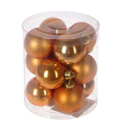 GAEM Набор из 12шт Украшение новогоднее Шар "Медовое ассорти", D 4 см, L9,5 W9,5 H10,5 см