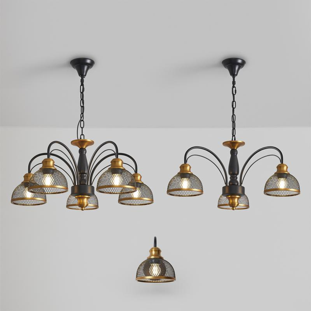 Светильник Caz 3х60Вт E27 IP20 подвесной Freya FR5527PL-03BBZ