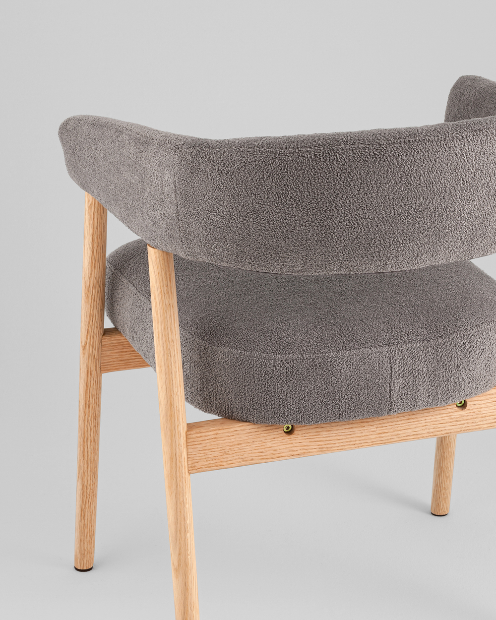 Стул обеденный Zubo с деревянными ножками темно-серый