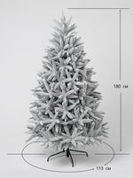 Заснеженная елка «Скандинавия» (Литая хвоя) 180 см / 1,8 м