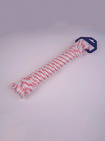 Шнур плетеный Петроканат STANDARD-CORD 8,0 мм (10 м) бело-красный, евромоток