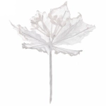 Украшение новогоднее «Пуансеттия-Вуаль» 15 см, Белый