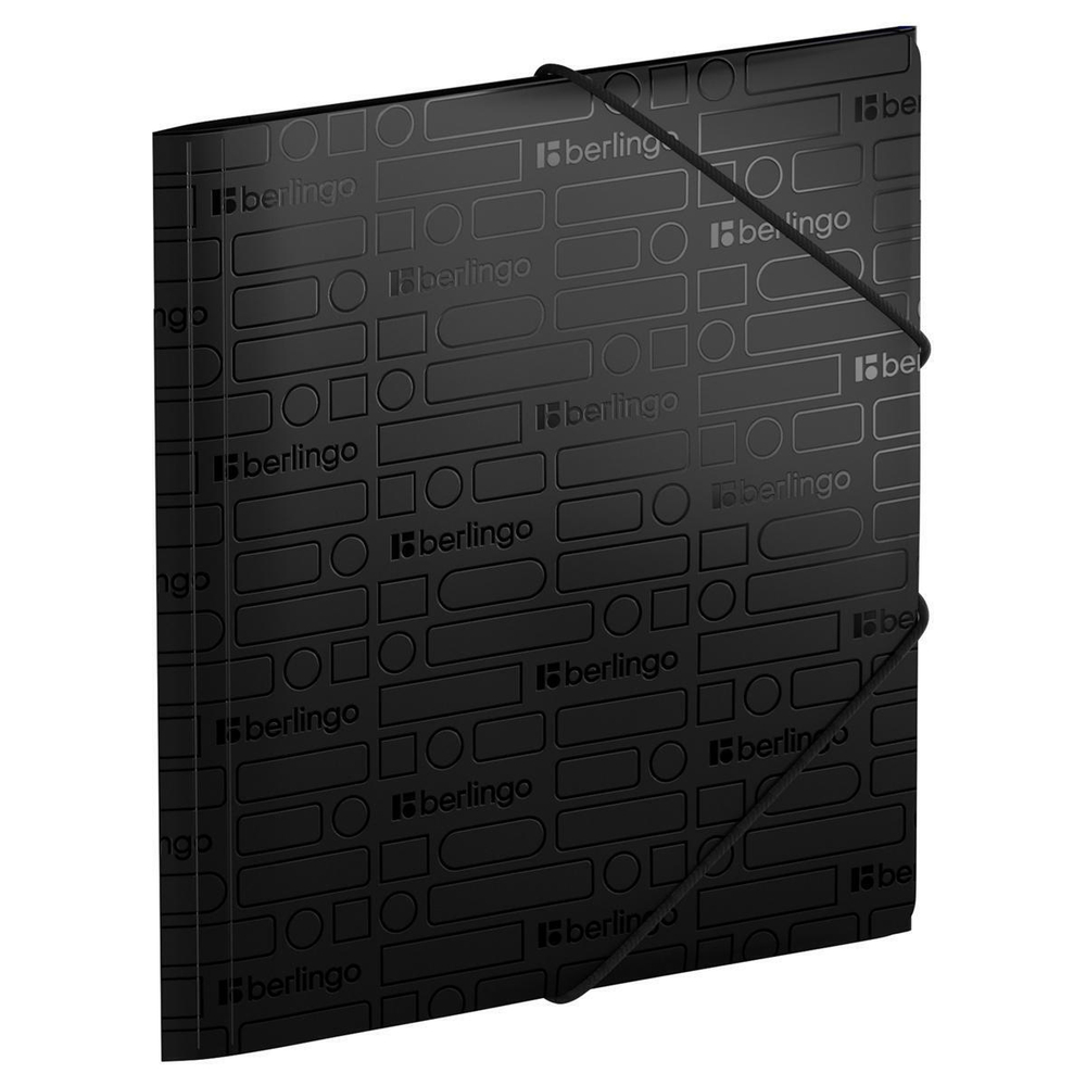Папка для тетрадей на резинке А5+ 600мкм чёрная "Your Way" (Berlingo)