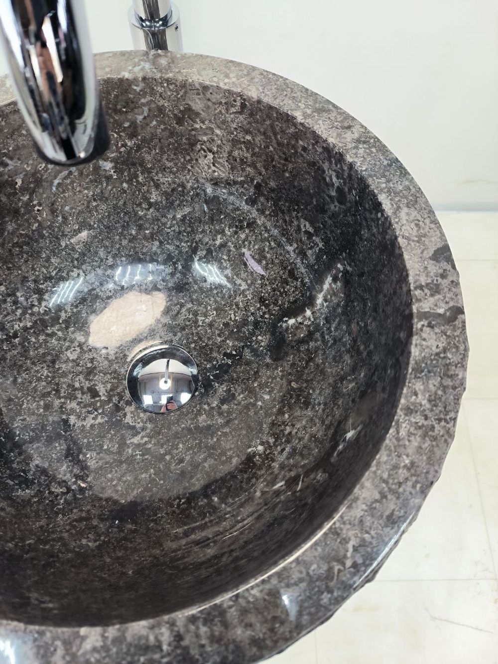 Раковина напольная из мрамора Pedestal Grey Marmo MN-65925 40х40х90 из натурального камня