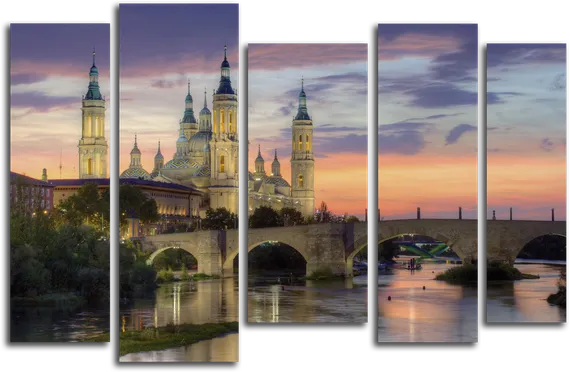 Модульная картина "Волшебный замок"