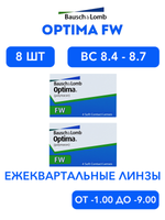 Трехмесячные контактные линзы Optima FW (комплект 8 линз)