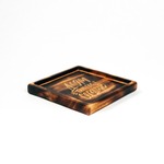 Деревянная менажница из кедра для подачи блюд и закусок "Дом там где сердце"