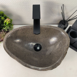 Раковина из речного камня RS-64943 45*32*15 0856