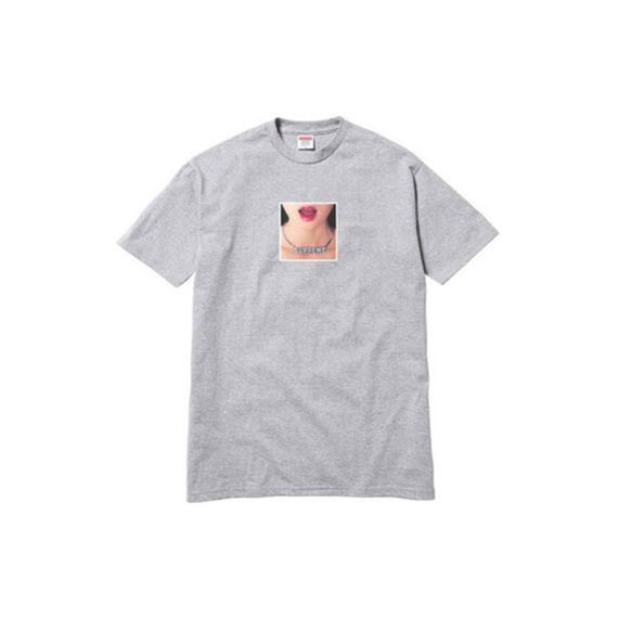 Supreme SS18 Necklace Tee Heather Grey T