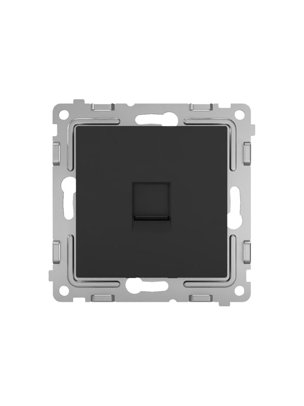 Розетка компьютерная 1-м СП Pixel RJ45 кат.5E механизм карбон TOKOV ELECTRIC TKE-PX-RC1-C14