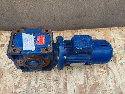 Мотор редуктор коническо-цилиндрический ROSSI MR ICI 80 UO3A 312 B3 c электродвигателем HBZ 80B 4 B5 0.75 кВт