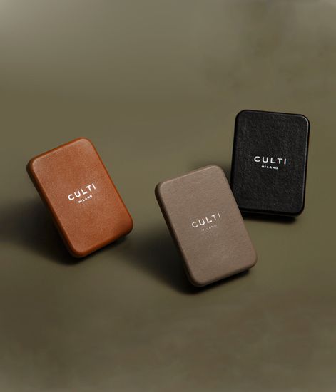 Диффузор для авто в корпусе из кожи (оранжевый) Aramara, Culti Milano