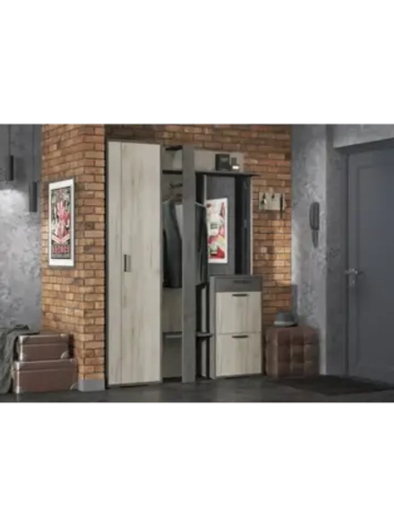 Прихожая с зеркалом комплект мебели 150х35х200 см МФ