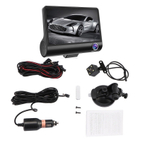 Автомобильный видеорегистратор с 3 камерами и объективом 4,0 дюйма, "Video CARDVR" Full HD 1080P, IPS-экраном