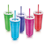 Стакан с двойными стенками travel красный