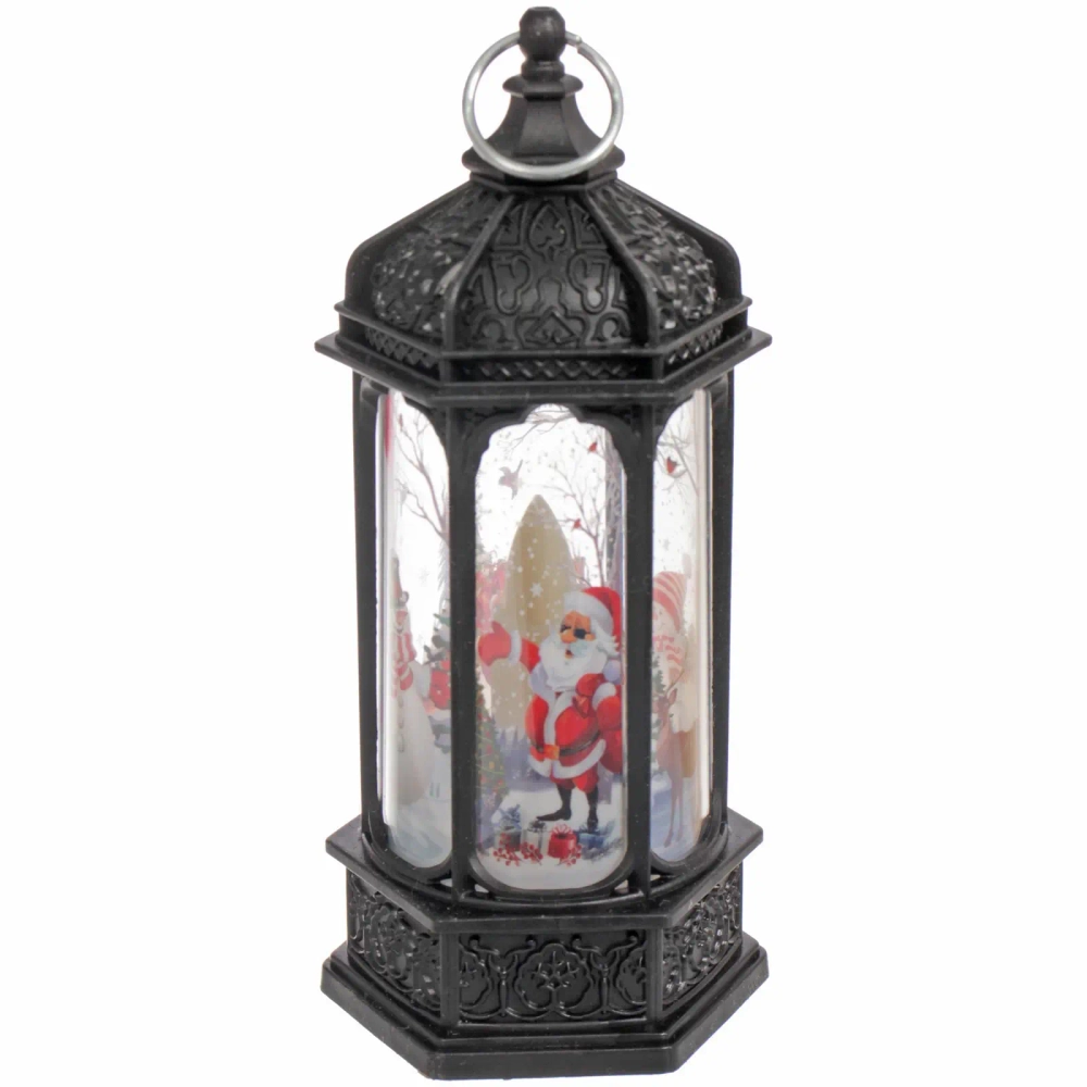 Сувенир с подсветкой «Лампа - Зимняя симфония» 5*6*13 см, Чёрный