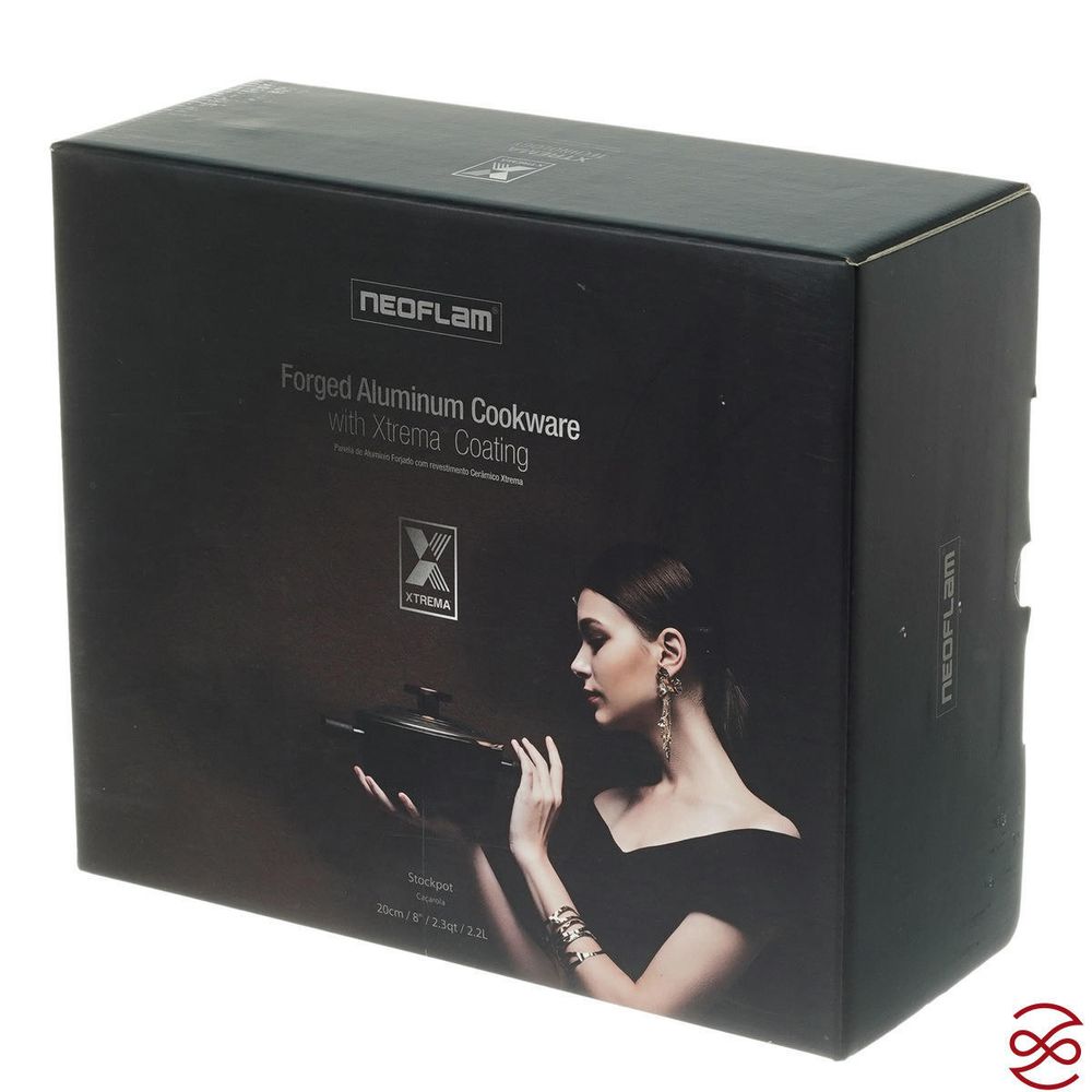 Кастрюля со стеклянной крышкой Neoflam Noblesse 2,2 л, 20 см (индукция)