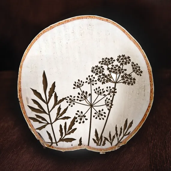 Подставка под горячее&quot;Спил берёзовый малый&quot; серия &quot;Растения&quot;