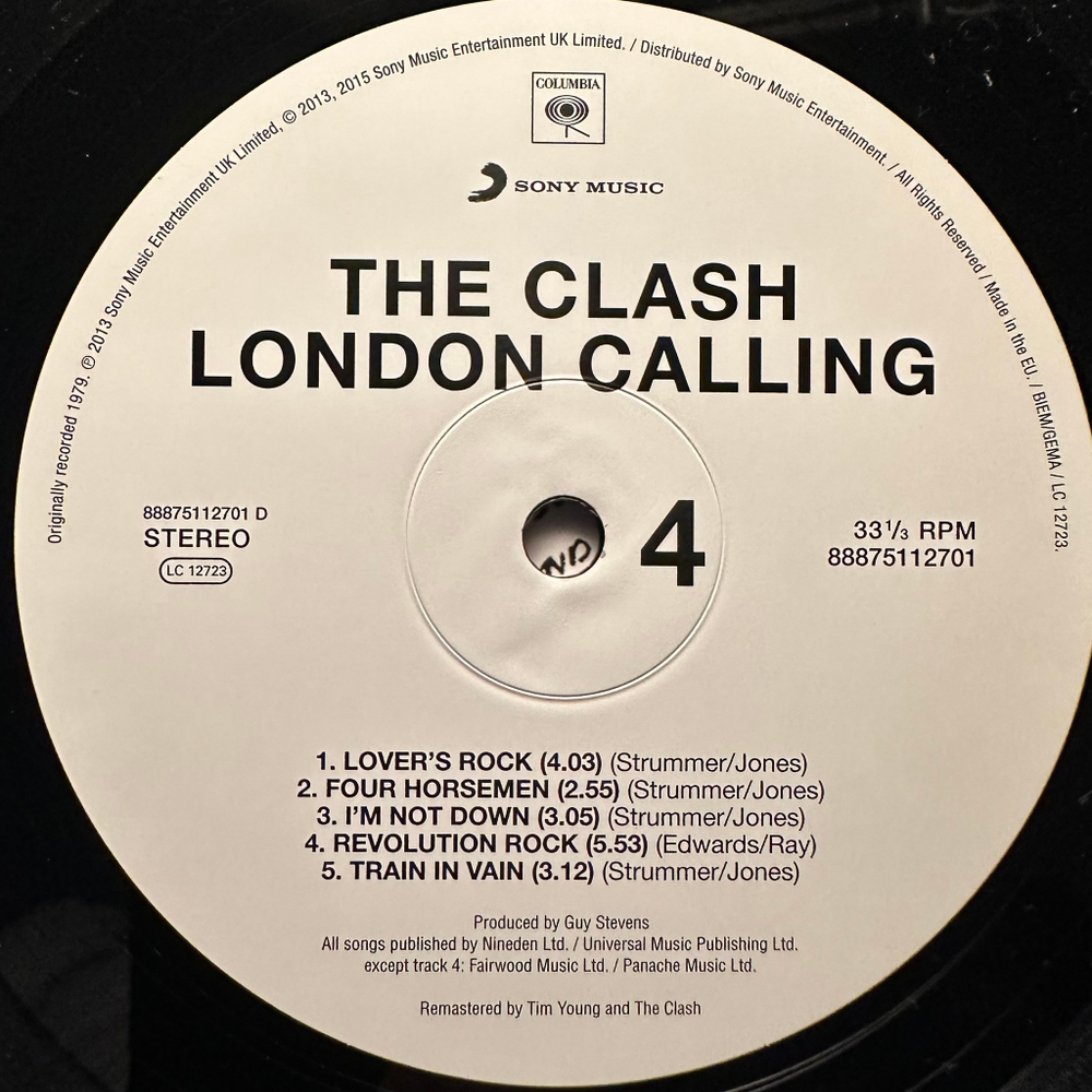 The Clash – London Calling 2LP (Европа 2015г.)