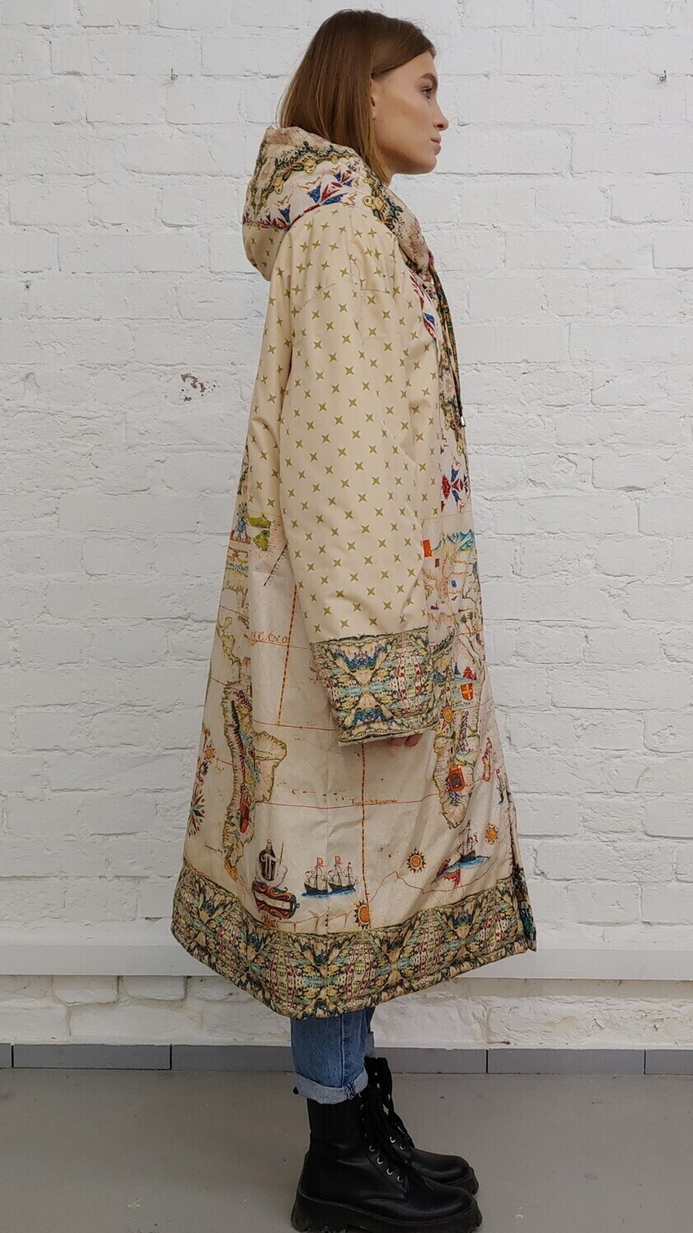 Двустороннее пальто-парка