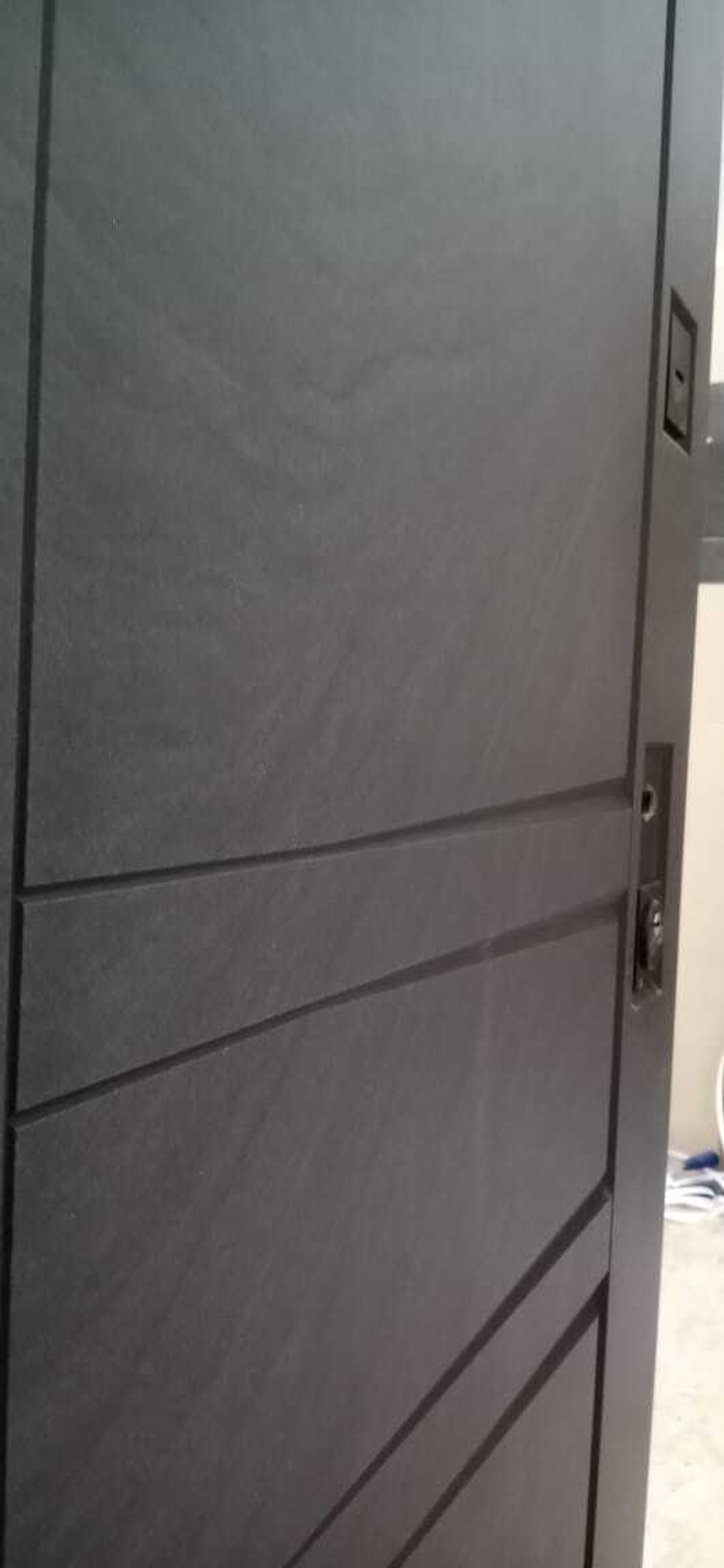 Дверь Входная Бункер BN-04 Зеркало Белый софт, фацет с багетом 16мм