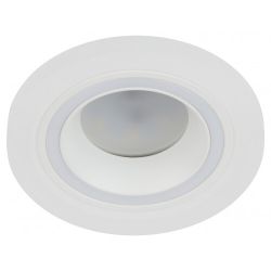 Встраиваемый светильник декоративный ЭРА DK90 WH MR16/GU5.3 белый