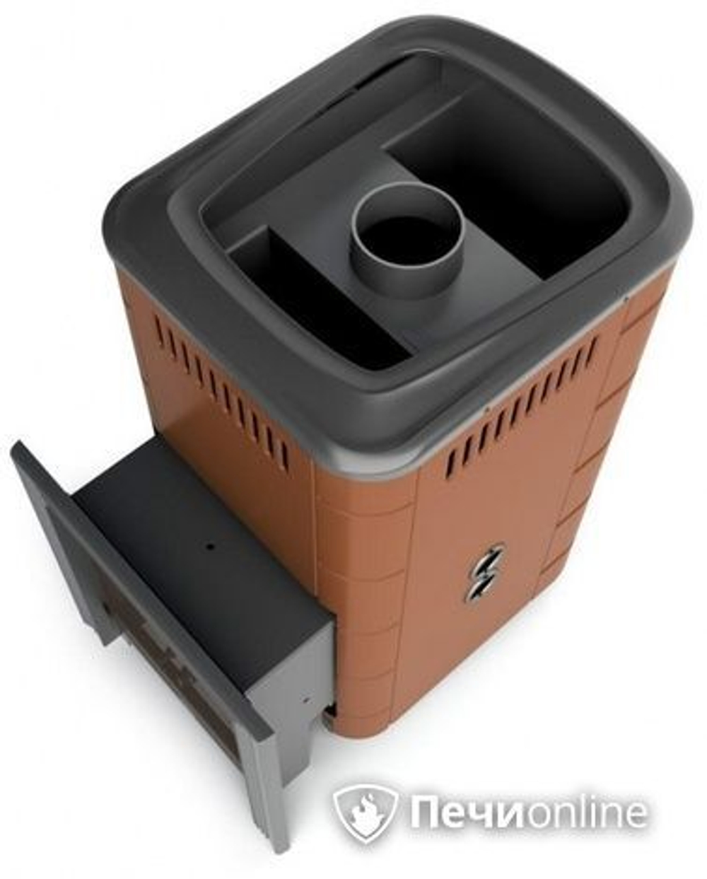 Печь для бани на газу TMF Уренгой 2018 Inox БСЭ ТО терракота