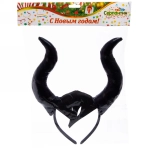 Ободок карнавальный «Дьяволёнок», черный микс