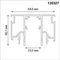 Шинопровод для монтажа в натяжной потолок 3м (CLAMP) Novotech Flum Clamp For Novotech 135327