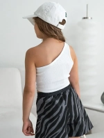 Летний топ для девочки на одно плечо