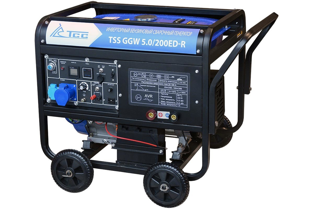 Инверторный бензиновый сварочный генератор (5 кВт) TSS GGW 5.0/200ED-R