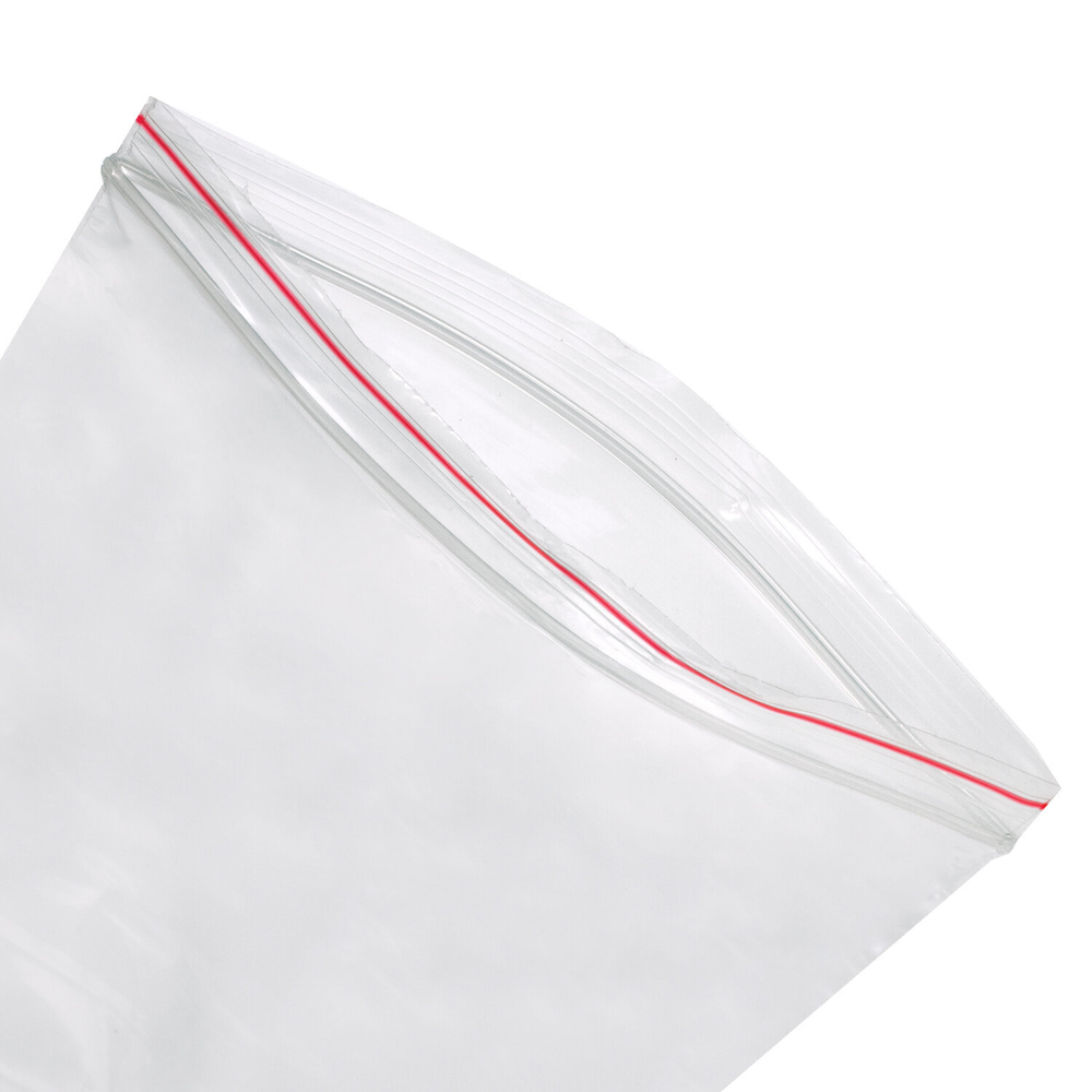 Пакеты ZIP LOCK "зиплок" ОЧЕНЬ ПРОЧНЫЕ, комплект 100 шт., 250х350 мм, ПВД 80 мкм, BRAUBERG EXTRA, 608180