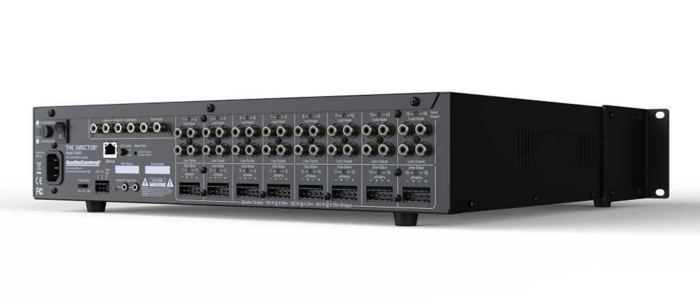 AudioControl Director Model D4600 — 16-канальный сетевой усилитель с DSP