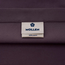 Наволочка 50x70 Mollen ежевично-черная