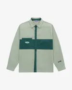 Рубашка Ymkashix Velvet Button темно-песочный / изумрудный