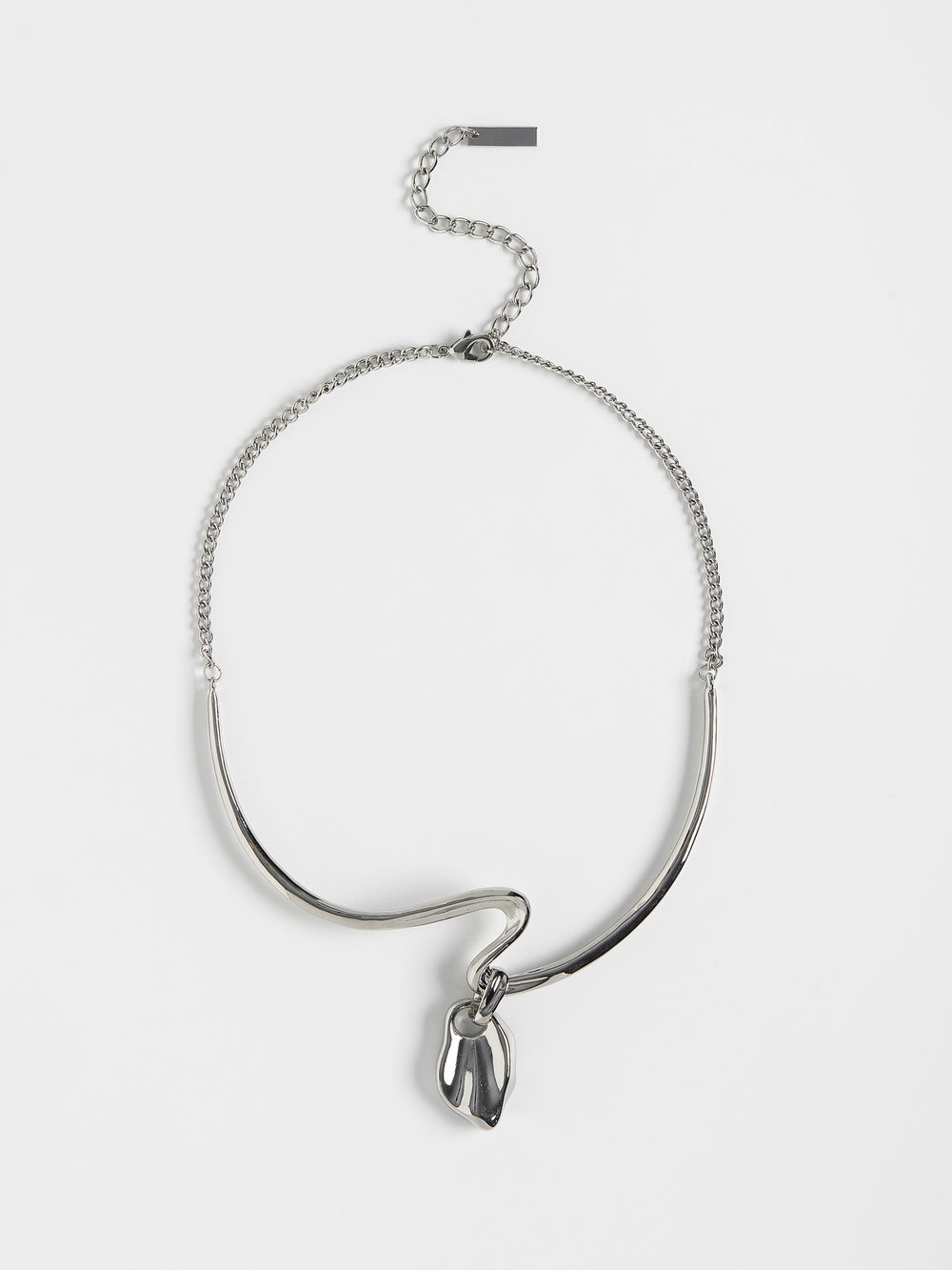 Колье "Wave drop" Silver