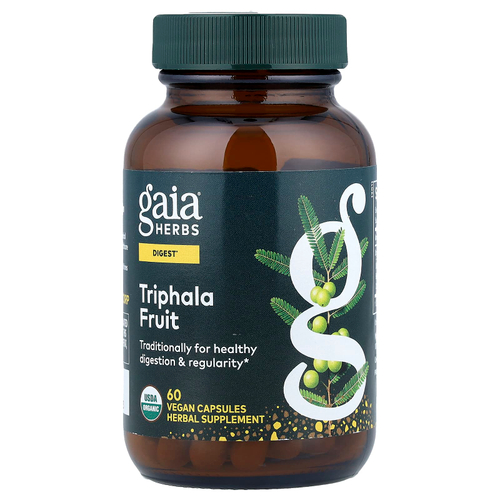 Gaia Herbs, плоды трифала, 60 веганских капсул