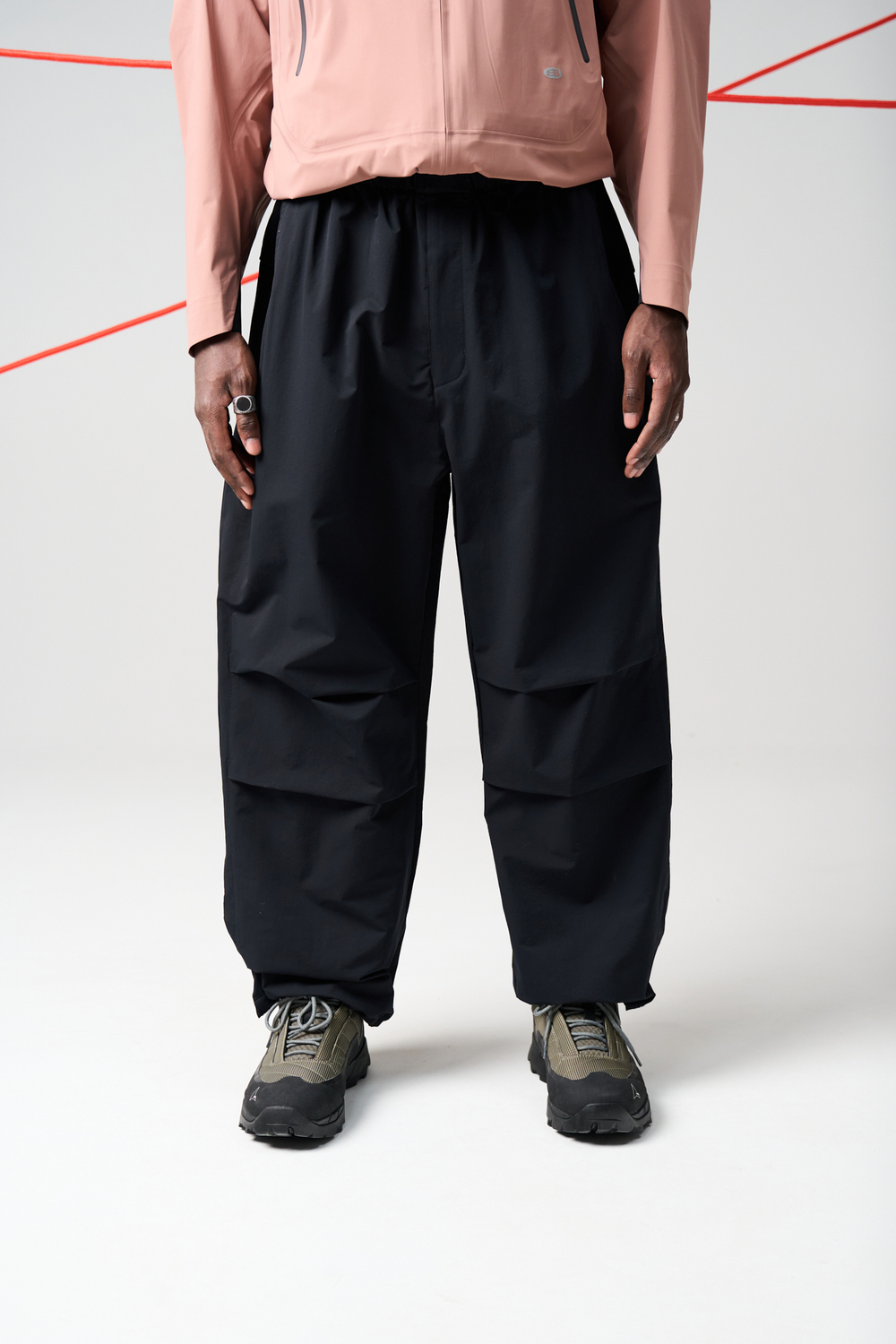 Брюки Nothomme Blue Casual Parachute Pants "Cool Black"