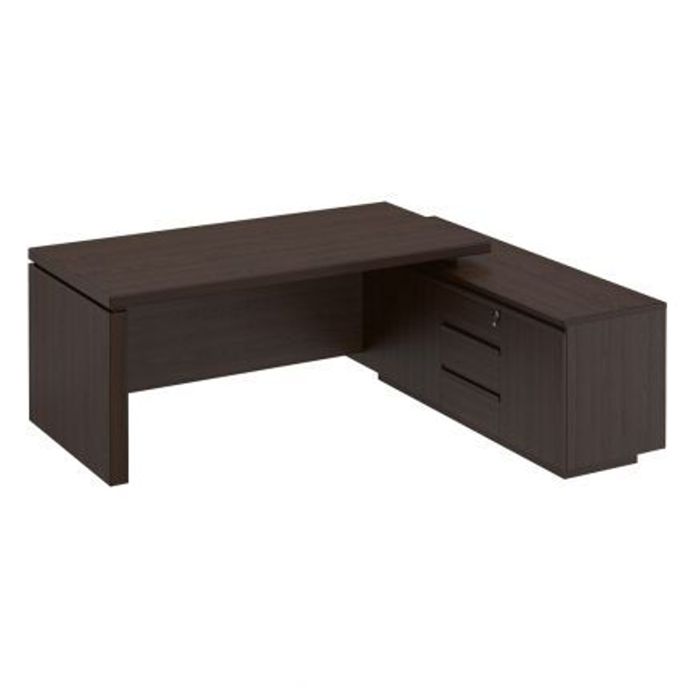 Стол руководителя на опорной тумбе (225x180x76)