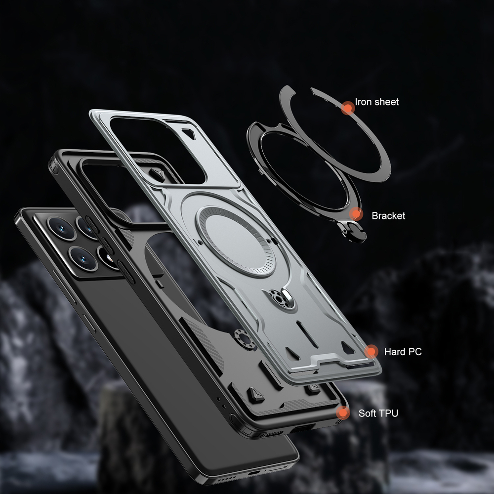 Чехол Magneto Case с кольцом для Poco X6 Pro