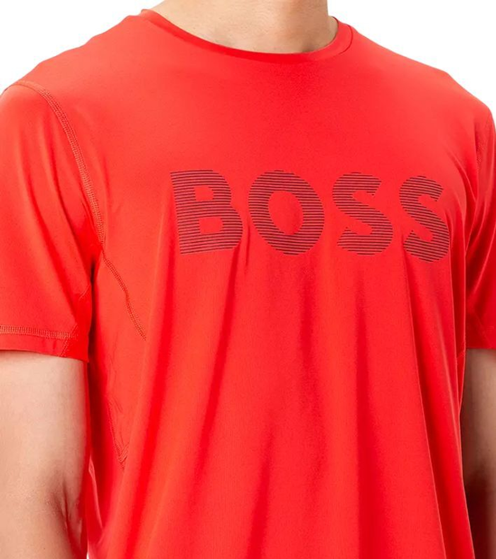 Мужская теннисная футболка BOSS Tee Active 1 - красный